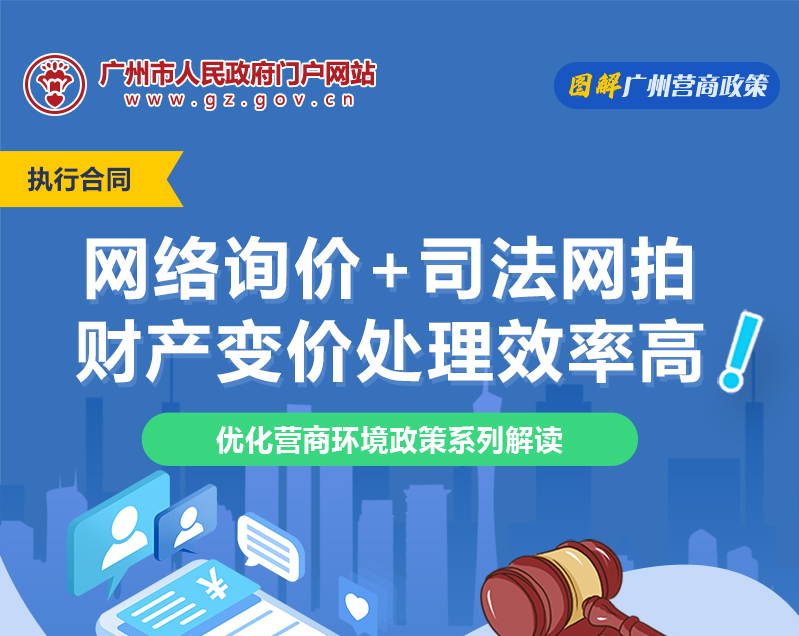 【一圖讀懂】廣州市中級人民法院關(guān)于執(zhí)行程序中財產(chǎn)變價處理的若干規(guī)定（試行）