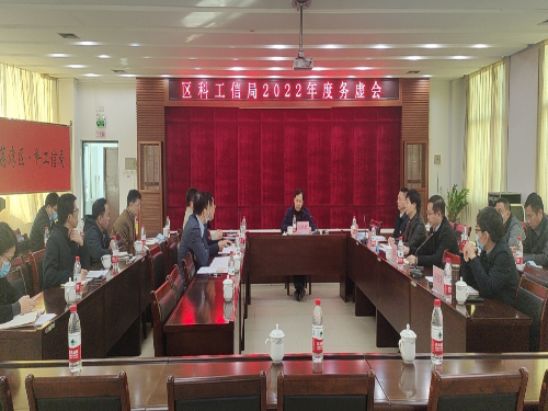 圖：副區(qū)長阮偉致主持召開區(qū)科工信局2022年度務(wù)虛會.jpg