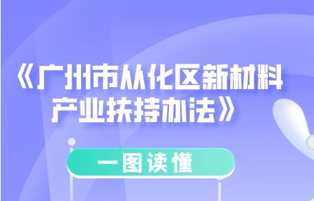 【一圖讀懂】《廣州市從化區(qū)新材料產(chǎn)業(yè)扶持辦法》