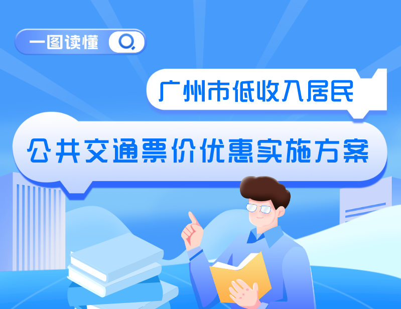 【一圖讀懂】《廣州市交通運輸局  廣州市民政局關于印發(fā)廣州市低收入居民公共交通票價優(yōu)惠實施方案的通知》的解讀