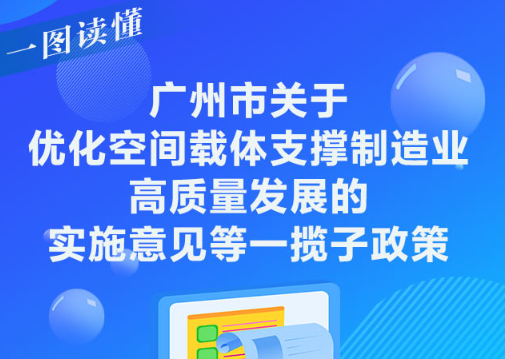 【一圖讀懂】《廣州市關(guān)于優(yōu)化空間載體支撐制造業(yè)高質(zhì)量發(fā)展的實(shí)施意見等一攬子政策》