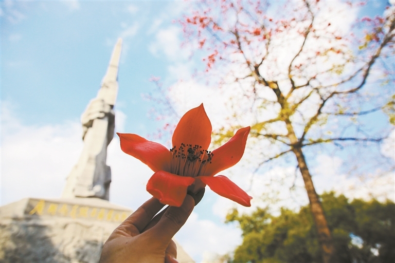 英雄花開紅勝火，滿城激蕩英雄氣